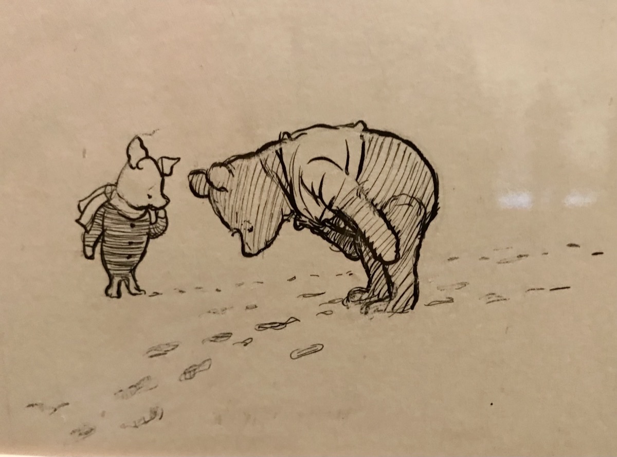 Winnie the Pooh and Piglet illustration